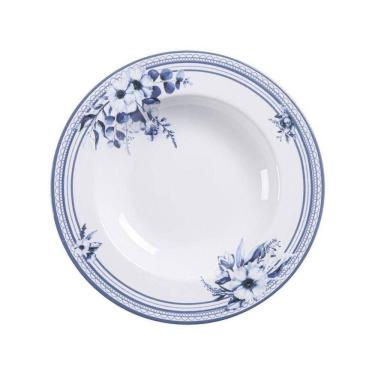 Imagem de Prato Fundo Tramontina Azzura 23cm Em Porcelana Decorada