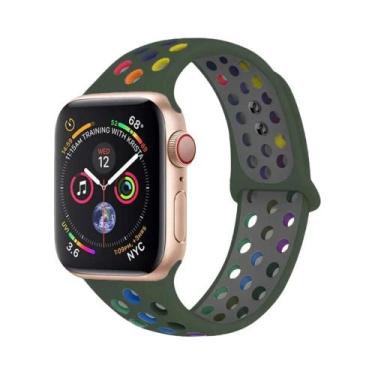 Imagem de Pulseiras De Silicone Para Apple Watch De 45mm, 44mm, 49mm, Ultra2, 40