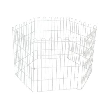 Imagem de Cercado Bragança Branco com 6 Módulos para Cães