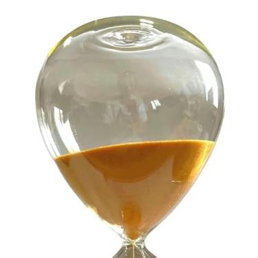 Imagem de Ampulheta de Vidro Temporizador De Areia 5 10 30 60 Minutos Conta Tempo(Dourado 5 Minutos)