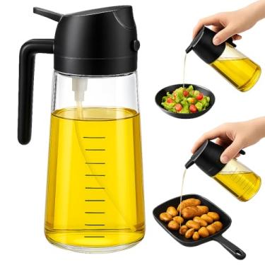 Imagem de Pulverizador de Azeite Spray Borrifador de Azeite óleo Vinagre Molhos e Temperos para Saladas Churrasco Air Fryer Frituras Dosador de Azeite Elegante Econômico Saudável Versátil Galheteiro (Preto)