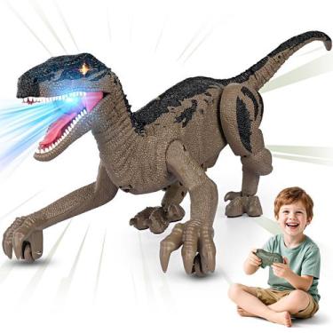 Imagem de Brinquedos de dinossauro com controle remoto Rcfunkid Dinosaur para cr
