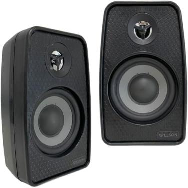 Imagem de Par Caixa de Som Ambiente Alto-Falante 70W RMS 8 Ohms Preto Bobina Simples 4 Pol Leson - 2LS070CXP