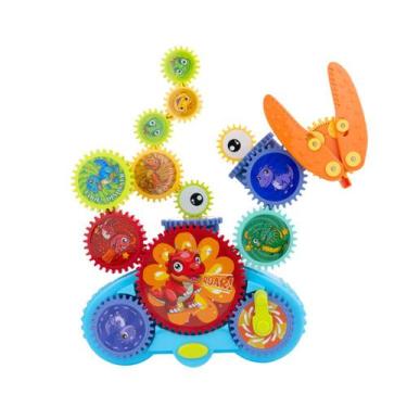 Imagem de Carrinho com Engrenagem 13 em 1 Dinossauro Conjunto de Blocos - Genéri