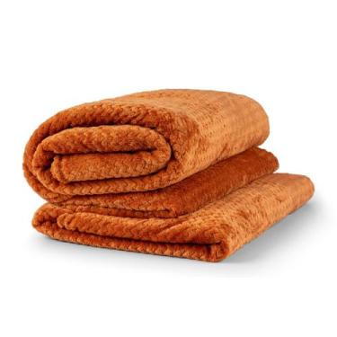 Imagem de Cobertor Manta Lisa Casal King Chevron Flannel 2,40m x 2,20m  - Bia En