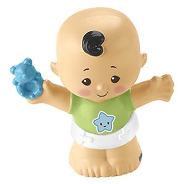 Imagem de Replacement Parts for Little-People 1-2-3 Babies Playdate Playset - GLT76 and GRW95 - Replacement Baby, Green Star Shirt, Blue Rattle