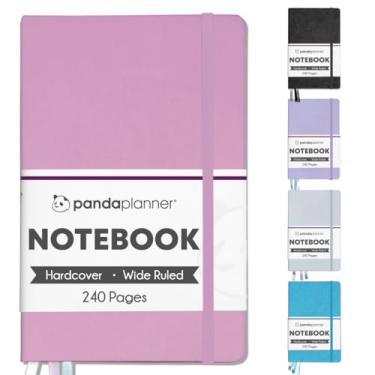 Imagem de Panda Planner Classic Notebook - Wide Ruled 240 Lined Pages - Hardcover 5.25" x 8.25" (Pink)