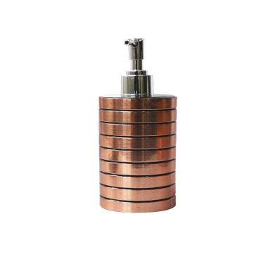 Imagem de Porta Sabonete Líquido De Plástico Cromado Gold Rose 300ml