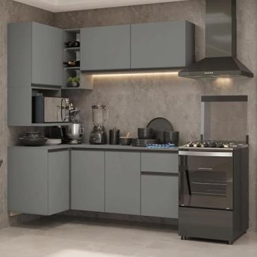 Imagem de Armário de Cozinha Completa de Canto 265 cm Suspensa Nice Madesa 06