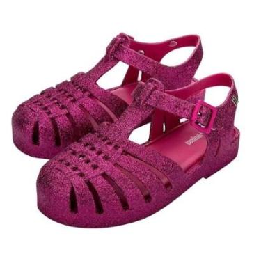Imagem de Sandália Mini Melissa Possession Rosa Glitter Infantil-Feminino