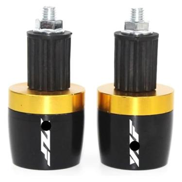 Imagem de Acessórios de motocicleta Alumínio CNC Pegas de Mão Tampa de Extremidade da Barra Compatível com Y&AMAHA YZF R1 YZF R6 YZFR6 YZF R125 YZFR15 R25 YZF R3 YZF YZF (B-Ouro)