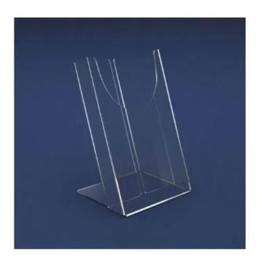 Imagem de Display Porta Panfleto Flyer Folder A5 (15x21cm) Acrílico - AGV Criaçõ
