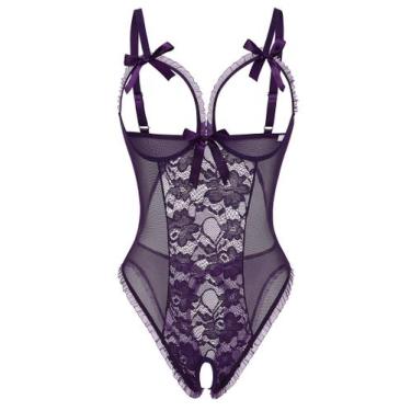 Imagem de Lingerie Avidlove Sexy One Piece Lace Babydoll Pijama Feminina