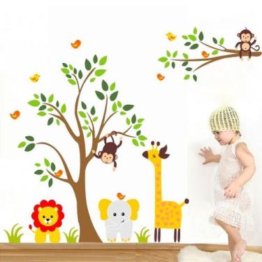 Imagem de Adesivo de Parede Árvore Zoológico - Shoppingnet