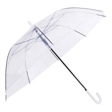 Imagem de Guarda Chuva Transparente Automático Grande Adulto Bengala - 163309_un