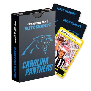 Imagem de Blitz Champz Carolina Panthers Card Game | Football Card Game (Ages 7+) | Fun Family Game | Party Game | Gifts for Football Fans | Card Game for Kids | Card Game for Adults (Carolina Panthers)