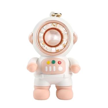 Imagem de YWBL-WH Mini Ventilador Dos Desenhos Animados, Chaveiro Portátil Bonito Usb Recarregável Bladeless Viagem Portátil Pequeno Ventilador de Mesa para Saco Escolar Pingente (Rosa)