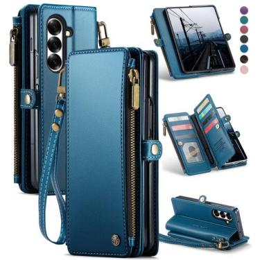 Imagem de Capa tipo carteira Defencase para Samsung Galaxy Z Fold 7 5G, cartão R