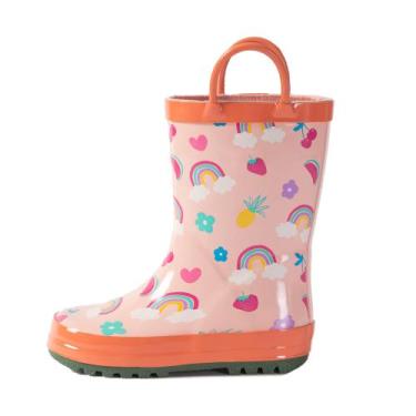 Imagem de Botas de chuva Hbxooxts Kids Waterproof Rubber 7 Toddler