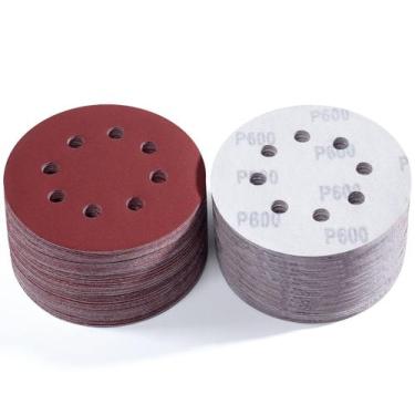 Imagem de Discos de lixar S SATC 150 unidades 600 Grit de 5 polegadas para lixad