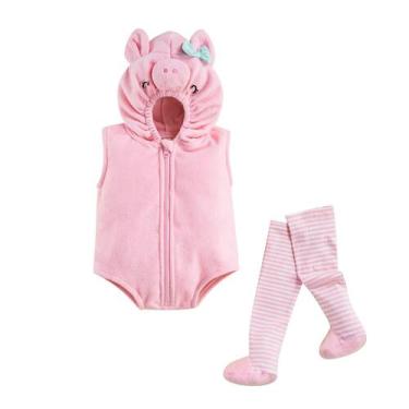Imagem de Macacão com capuz Costume Merqwadd Baby Halloween Pig 18-24M