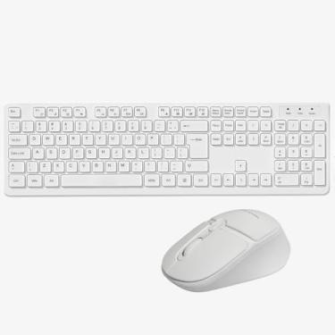 Imagem de Combo de Teclado KeyPad e Mouse 2.4G Sem Fio USB ABNT2 1600 DPI Minimalista Teclas Macias Digitação Silenciosa Precisa e Confortável Anatel
