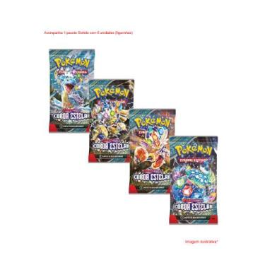Imagem de Jogo de Figurinhas Coroa Estelar Escarlate e Violeta Pokémon Copag, Br