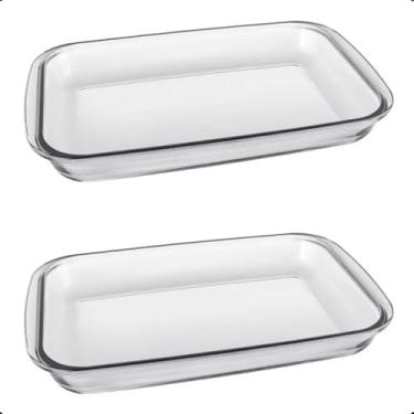 Imagem de Assadeira Retangular de Vidro 1,6L Nadir Figueiredo – Refratário Resistente, Higiênico e Ideal para Forno e Sobremesas (2)