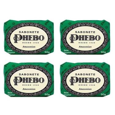 Imagem de Kit 4 Sabonete em Barra 90g Amazonian Óleo de Palma Vegetal Hipoalergê