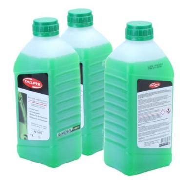 Imagem de 3 Litros Aditivo De Radiador Diluido Verde Delphi Kit1197