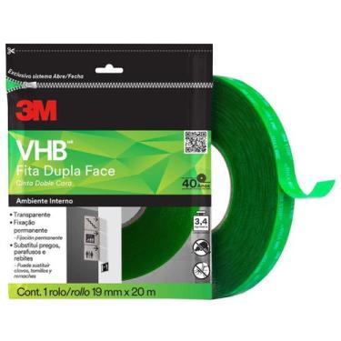 Imagem de Fita Dupla Face VHB 4910 Transparente 19mm x 20mt H0002317875 3M