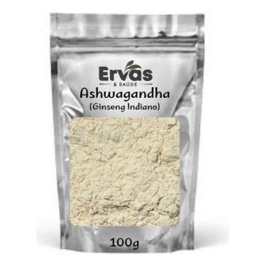 Imagem de Pó De Raiz Ashwagandha 100g  100% Natural Ervas&saude - ervasesaude