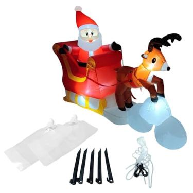 Imagem de rockible Papai Noel Inflável de Natal para Quintal Ou Jardim.