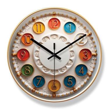 Imagem de Relógio de parede Modern Creative 30cm Silent Non-Ticking Quartz - yiw