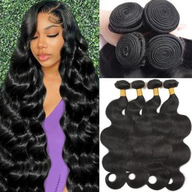 Imagem de Pacotes de cabelo BSTDAE Body Wave 12A Brazilian 45-60cm 4 pacotes