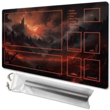 Imagem de Playmat TCGMAT MTG Purify Land (Burning Village-Deck) 60x35cm
