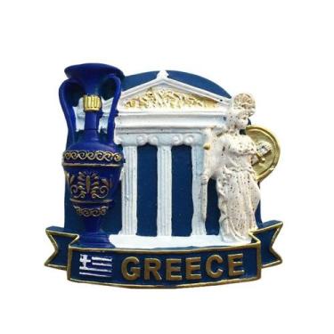 Imagem de Ímã de geladeira Greece 3D Resin Craft com Greek Landmark de 1 kg - yi