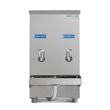 Imagem de Bebedouro Purificador Industrial Blue Bancada 2 Torneiras Natural E Gelada 20L PIB20L127VN-2T Inox 110V