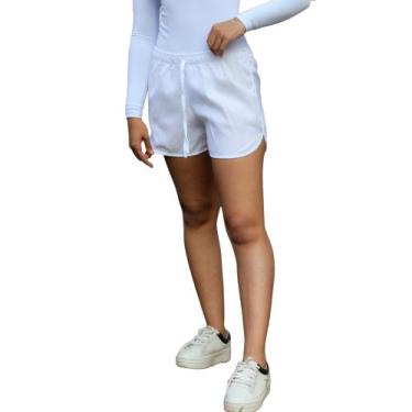 Imagem de Short Curto Leve Com Cordão E Elástico Na Cintura Esportivo E Lazer Te