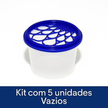 Imagem de 5 Potes Vazios Anti Mofo Para Cloreto De Cálcio - Bella Donna
