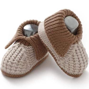 Imagem de Botas de bebê Neiwech Newborn Tricotadas à Mão de 3 a 6 meses