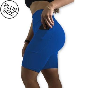 Imagem de Bermuda Plus Size Heide Ribeiro Fit Bolso para Dispositivos-Feminino