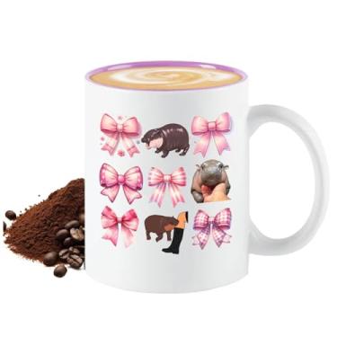 Imagem de Copos de café de cerâmica,Caneca de café de cerâmica - Canecas de café cerâmicas Copo da bebida do hipopótamo de Tailândia,Canecas ergonômicas engraçadas do punho do copo de água, caneca de café da no