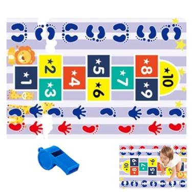 Imagem de Tapete de lúpulo e contagem, Tapete de lúpulo e contagem | Almofada de salto pré-escolar - Tapete infantil para área de recreação, tapete para jogos, tapete para crianças aprendendo para idades de 3 a