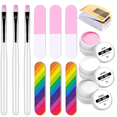 Imagem de Gel Para Extensão De Unhas,Manicure E Arte Em Unhas,Kit De Gel E Formas Para Escultura De - Para Profissionais Mães Iniciantes Namorada Casa Salão Studio Uso Diário