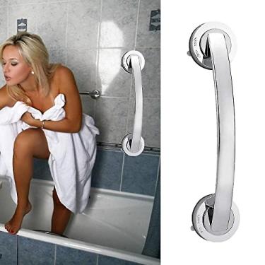 Imagem de LHandle de Banheira Cupula Sucção Corrimão Mão Grip Banheiro Rail Chuveiro Banhador Alto Composto ABS PC Suporte Robusto Superfície Lisa Instalação Fácil Interruptor Trava Anti-Queda