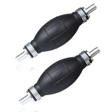 Imagem de Mtuiewo 2 peças de bomba de combustível manual de lâmpada primária de 10 mm, 9001080A para linha de combustível, para barco marítimo e carro e motocicleta, bomba de vácuo manual de transferência de