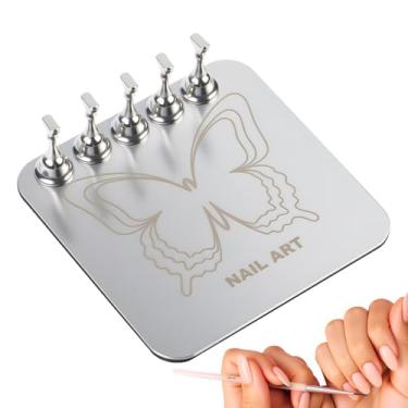 Imagem de Suporte Para Unhas Postiças | Base Magnética Reutilizável Estável Para Exposição Prática - DIY Suporte Para Unhas Suprimentos Para Salão | Para Mulheres Mãe Esposa Namorada Profissionais