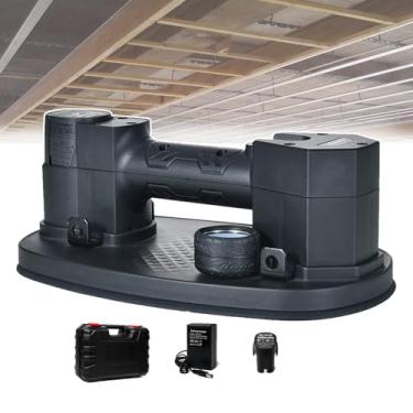 Imagem de Ventosa EléTrica De Alta ResistêNcia Com Visor, Levantador A VáCuo De Metal Para Azulejos, Base De Borracha Dupla, PráTica Para Granito, Capacidade De 200 Kg (441 Lbs) Com Bateria De 1/2 16,8 V