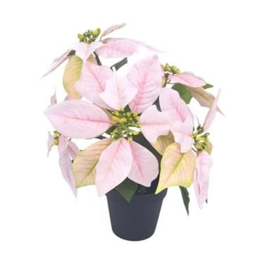 Imagem de Generic Vaso de Poinsétia Decorativa para O Natal, Ideal para Centro de Mesa em Festas E Ambientes Internos.